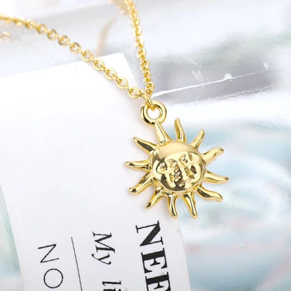 Vintage Sun and Moon Celestial Necklaces