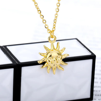 Vintage Sun and Moon Celestial Necklaces